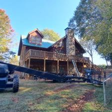Log Home Surface Stripping And Staining In Jasper GA 53